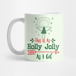 Snow Angel Christmas design Mug